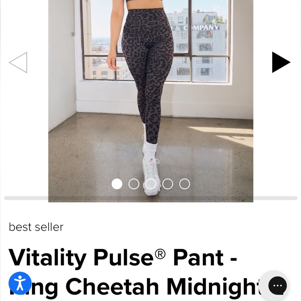 Vitality Pulse Pant King Cheetah Midnight (black)